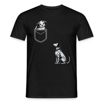 Dalmatiner Hunde Liebhaber Hundebesitzer - Männer T-Shirt - Schwarz - Vorne - AI Model Male 178 light (178cm)