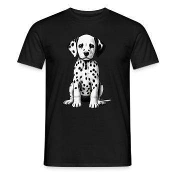 Dalmatiner Hunde Liebhaber Hundebesitzer - Männer T-Shirt - Schwarz - Vorne - AI Model Male 178 light (178cm)