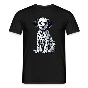 Dalmatiner Hunde Liebhaber Hundebesitzer - Männer T-Shirt - Schwarz - Vorne - AI Model Male 178 light (178cm)