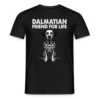 Dalmatiner Hunde Liebhaber Hundebesitzer - Männer T-Shirt - Schwarz - Vorne - AI Model Male 178 light (178cm)
