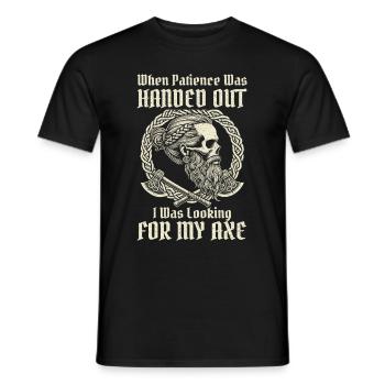 Viking Norse Gods Nordman Mythology - Men's T-Shirt - black - Front - AI Model Male 178 light (178cm)