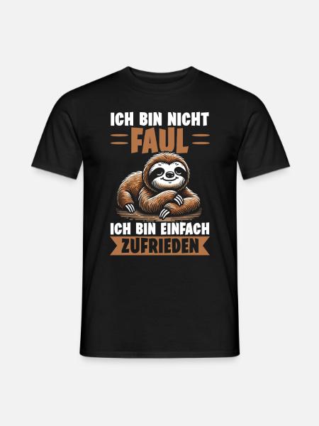 Sloth Lazy Sloth Lover Sloths - Men's T-Shirt - black