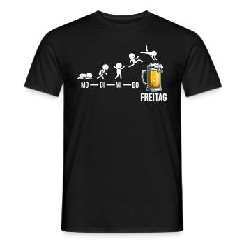 Friday Weekend Beer Lovers Sarcastic - Men's T-Shirt - black - Front - AI Model Male 178 light (178cm)