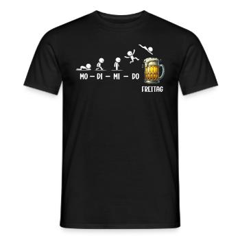 Friday Weekend Beer Lovers Sarcastic - Men's T-Shirt - black - Front - AI Model Male 178 light (178cm)