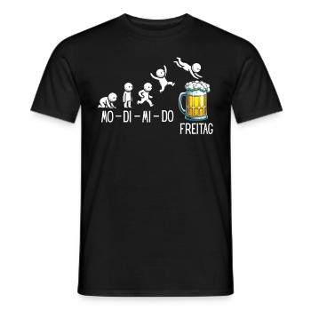 Friday Weekend Beer Lovers Sarcastic - Men's T-Shirt - black - Front - AI Model Male 178 light (178cm)