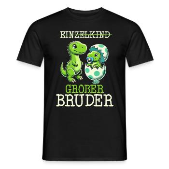 Big Brother Saurus Dinosaure Frère - T-shirt homme - noir - Devant - AI Model Male 178 light (178cm)