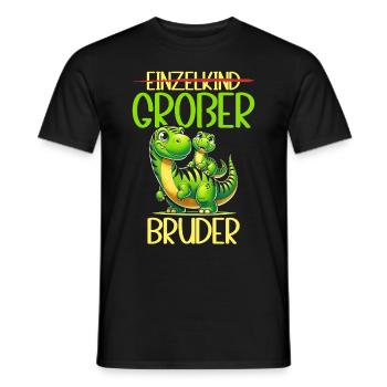 Big Brother Saurus Dinosaure Frère - T-shirt homme - noir - Devant - AI Model Male 178 light (178cm)