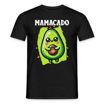 Mamacado Avocado Liebhaberin Muttertag - Männer T-Shirt - Schwarz - Vorne - AI Model Male 178 light (178cm)