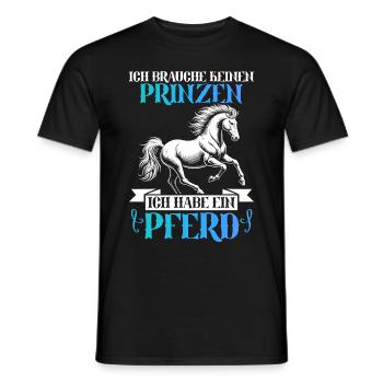 Reiten Reitsport Pferdereiter Pferdeliebhaber - Männer T-Shirt - Schwarz - Vorne - AI Model Male 178 light (178cm)