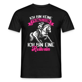 Reiten Reitsport Pferdereiter Pferdeliebhaber - Männer T-Shirt - Schwarz - Vorne - AI Model Male 178 light (178cm)