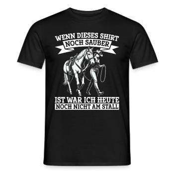 Reiten Reitsport Pferdereiter Pferdeliebhaber - Männer T-Shirt - Schwarz - Vorne - AI Model Male 178 light (178cm)