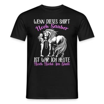 Reiten Reitsport Pferdereiter Pferdeliebhaber - Männer T-Shirt - Schwarz - Vorne - AI Model Male 178 light (178cm)