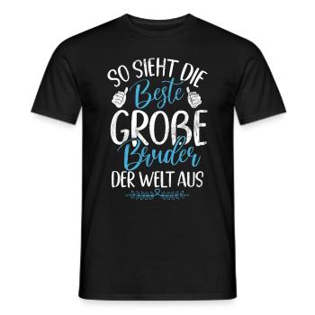 Big Brother Baby Lover Older Sibling - Men's T-Shirt - black - Front - AI Model Male 178 light (178cm)