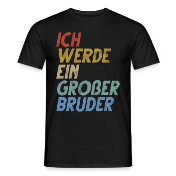 Big Brother Baby Lover Older Sibling - Men's T-Shirt - black - Front - AI Model Male 178 light (178cm)