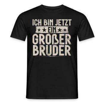 Big Brother Baby Lover Older Sibling - Men's T-Shirt - black - Front - AI Model Male 178 light (178cm)