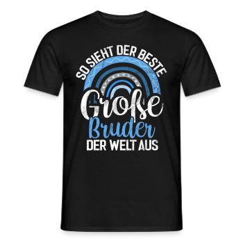 Big Brother Baby Lover Older Sibling - Men's T-Shirt - black - Front - AI Model Male 178 light (178cm)