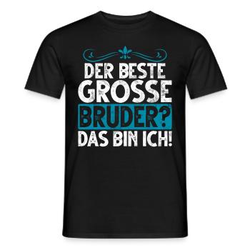Big Brother Baby Lover Older Sibling - Men's T-Shirt - black - Front - AI Model Male 178 light (178cm)
