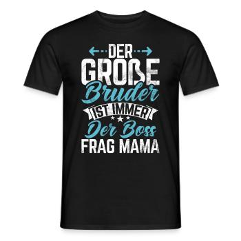 Big Brother Baby Lover Older Sibling - Men's T-Shirt - black - Front - AI Model Male 178 light (178cm)