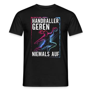 Handball Liebhaber Handball Sport Spieler - Männer T-Shirt - Schwarz - Vorne - AI Model Male 178 light (178cm)
