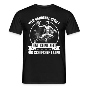 Amateurs de handball Joueurs de sport de handball - T-shirt homme - noir - Devant - AI Model Male 178 light (178cm)