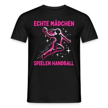 Amateurs de handball Joueurs de sport de handball - T-shirt homme - noir - Devant - AI Model Male 178 light (178cm)