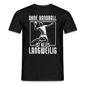 Amateurs de handball Joueurs de sport de handball - T-shirt homme - noir - Devant - AI Model Male 178 light (178cm)