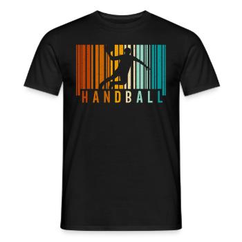 Amateurs de handball Joueurs de sport de handball - T-shirt homme - noir - Devant - AI Model Male 178 light (178cm)