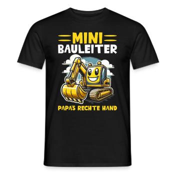 Kinder Bauleiter Projektleiter Bauunternehmer - Männer T-Shirt - Schwarz - Vorne - AI Model Male 178 light (178cm)