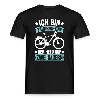 Grand-père Bike Lover Grand-père Bike Pops - T-shirt homme - noir - Devant - AI Model Male 178 light (178cm)