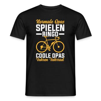 Grand-père Bike Lover Grand-père Bike Pops - T-shirt homme - noir - Devant - AI Model Male 178 light (178cm)