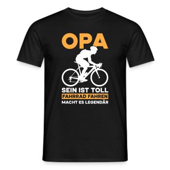 Grand-père Bike Lover Grand-père Bike Pops - T-shirt homme - noir - Devant - AI Model Male 178 light (178cm)