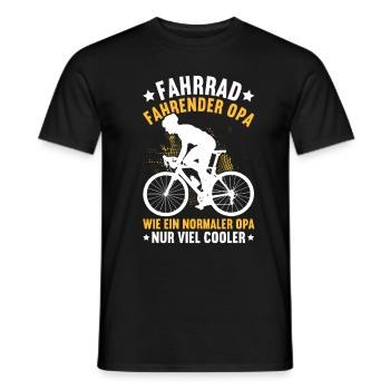 Grand-père Bike Lover Grand-père Bike Pops - T-shirt homme - noir - Devant - AI Model Male 178 light (178cm)