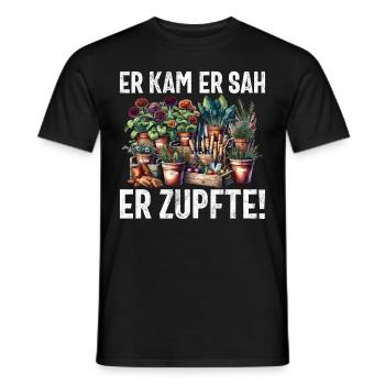Gärtner Pflanzen Gartenarbeit Gartenbau - Männer T-Shirt - Schwarz - Vorne - AI Model Male 178 light (178cm)