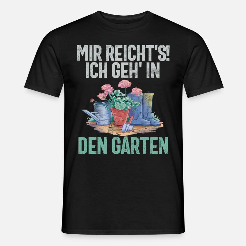 Gärtner Pflanzen Gartenarbeit Gartenbau - Männer T-Shirt - Schwarz