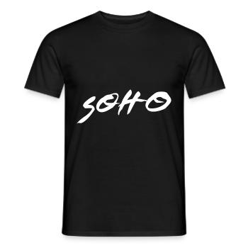 Design Soho en blanc - T-shirt homme - noir - Devant - AI Model Male 178 light (178cm)