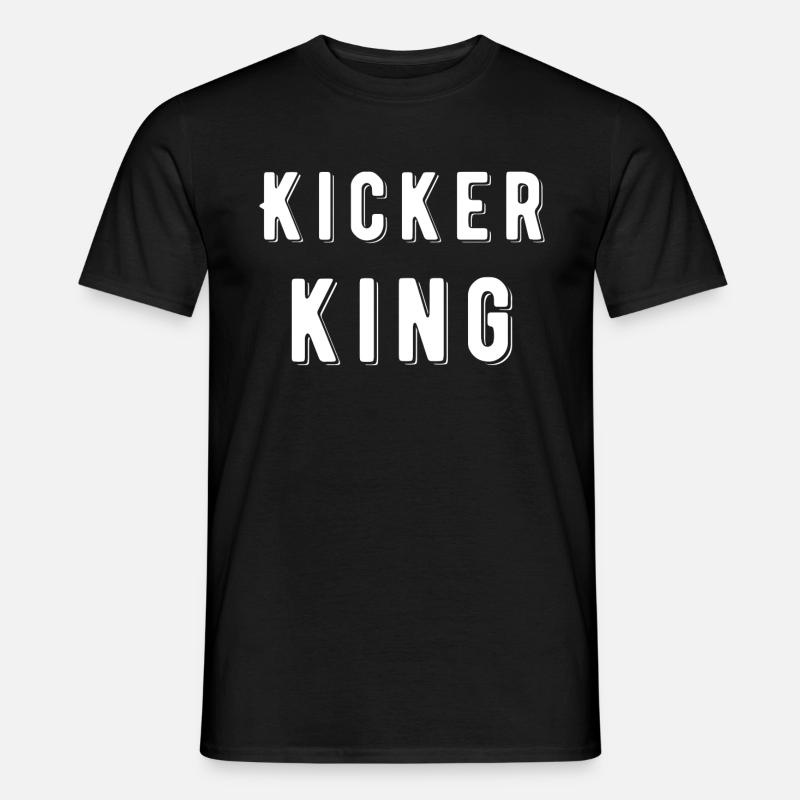 Tischkicker King - Männer T-Shirt - Schwarz