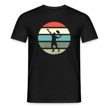 Tennis - Männer T-Shirt - Schwarz - Vorne - AI Model Male 178 light (178cm)