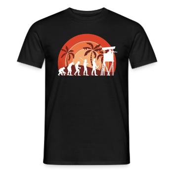 Hunter - Men's T-Shirt - black - Front - AI Model Male 178 light (178cm)
