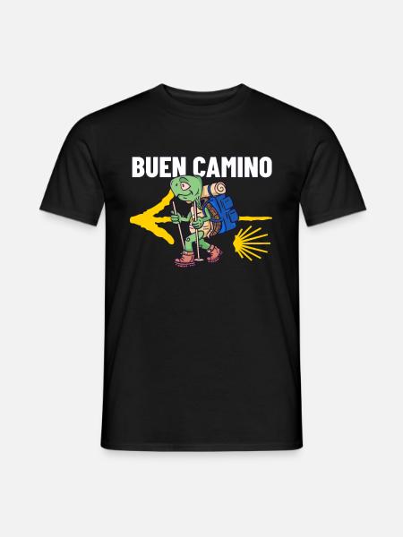 Pilger Schildkröte Buen Camino - Männer T-Shirt - Schwarz