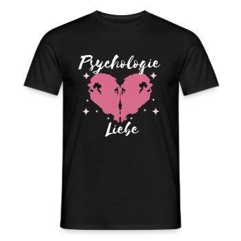 Psychologie Liebe Studium Psychotherapie - Männer T-Shirt - Schwarz - Vorne - AI Model Male 178 light (178cm)