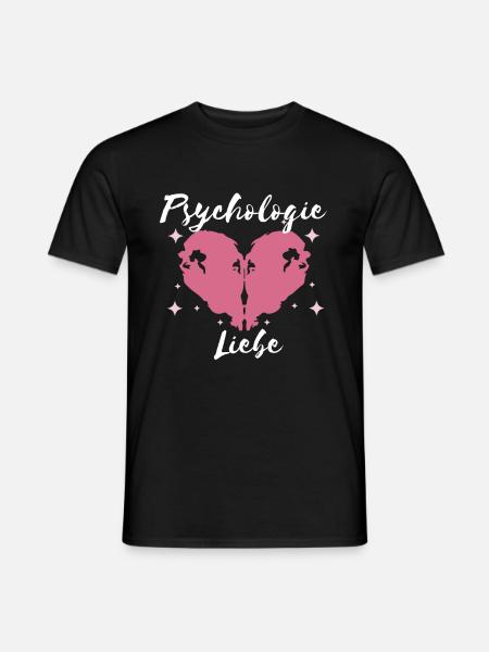Psychologie Liebe Studium Psychotherapie - Männer T-Shirt - Schwarz