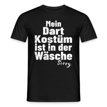 lustiges Dart Kostüm - Männer T-Shirt - Schwarz - Vorne - AI Model Male 178 light (178cm)