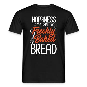 Smell Of Baked Bread | Baker - Männer T-Shirt - Schwarz - Vorne - AI Model Male 178 light (178cm)