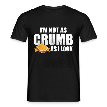Je ne suis pas aussi miette que j’en ai l’air - Bread Baking - T-shirt homme - noir - Devant - AI Model Male 178 light (178cm)