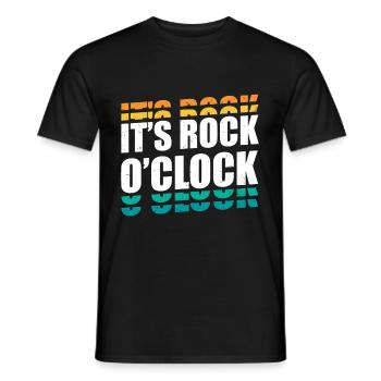 It’s Rock O’Clock - Géologue - T-shirt homme - noir - Devant - AI Model Male 178 light (178cm)