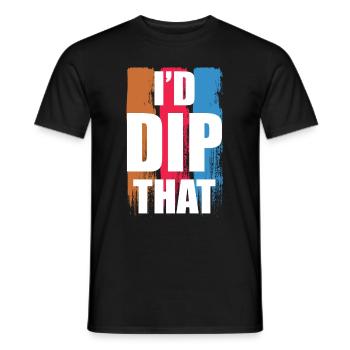 I’d Dip That - Joueur de Dodgeball - T-shirt homme - noir - Devant - AI Model Male 178 light (178cm)