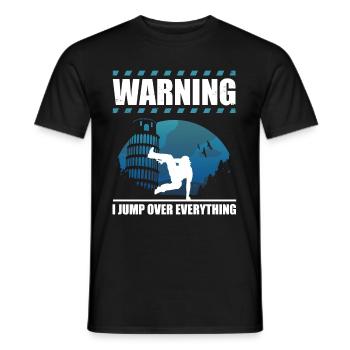 Parkour Design For Freerunner | Freerunning - Men's T-Shirt - black - Front - AI Model Male 178 light (178cm)