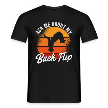 Parkour Design For Freerunner | Freerunning - Men's T-Shirt - black - Front - AI Model Male 178 light (178cm)