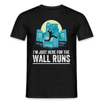 Parkour Design For Freerunner | Freerunning - Men's T-Shirt - black - Front - AI Model Male 178 light (178cm)