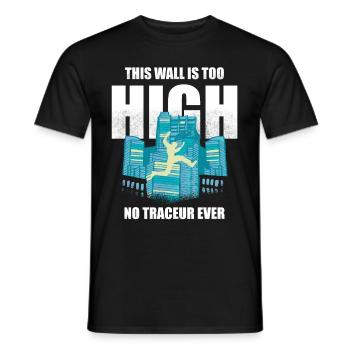 Parkour Design For Freerunner | Freerunning - Men's T-Shirt - black - Front - AI Model Male 178 light (178cm)